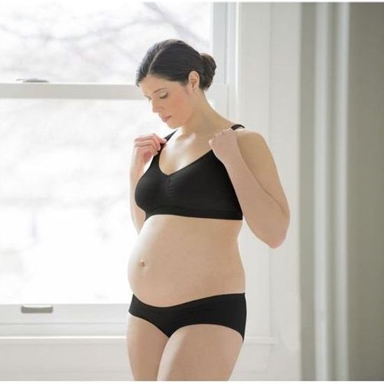 Těhotenské kalhotky XL černé 2ks