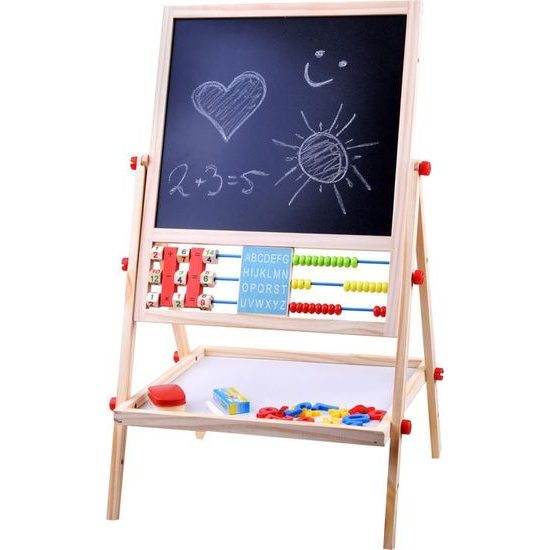 Magnetická tabule 2 v 1 s křídou + čísla