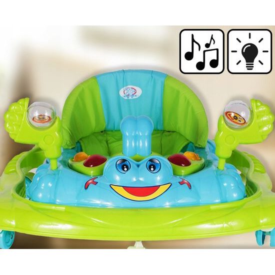 Dětské vzdělávací chodítko Laugh Walker zelené