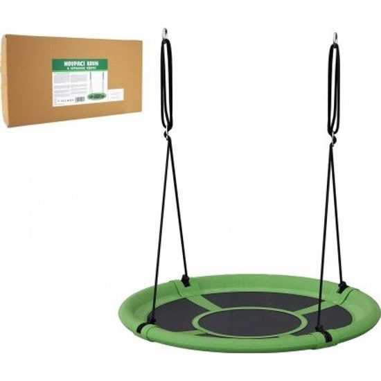 Houpací kruh zelený 100 cm - látková výplň