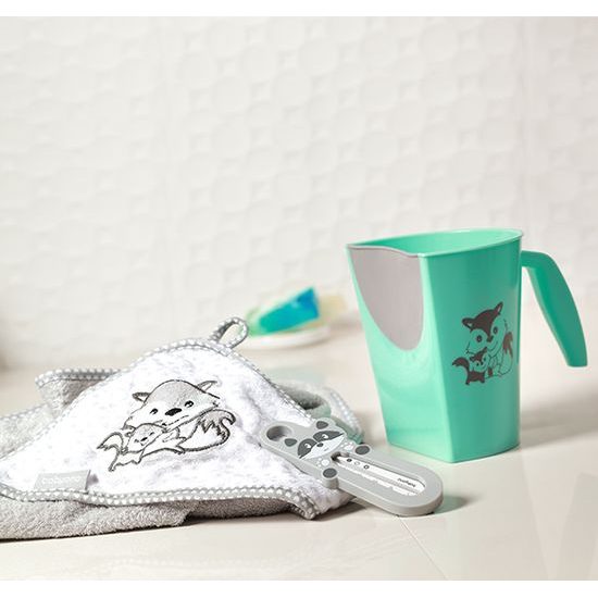 Baby Ono dětský teploměr koupelový Mýval šedý