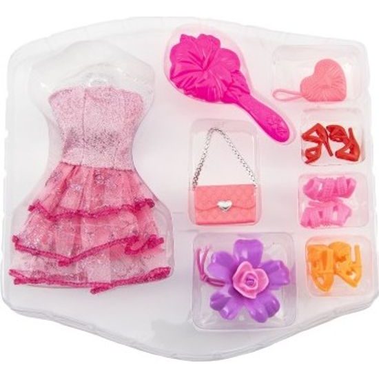 Oblečky na panenky s doplňky - mix 3 druhy