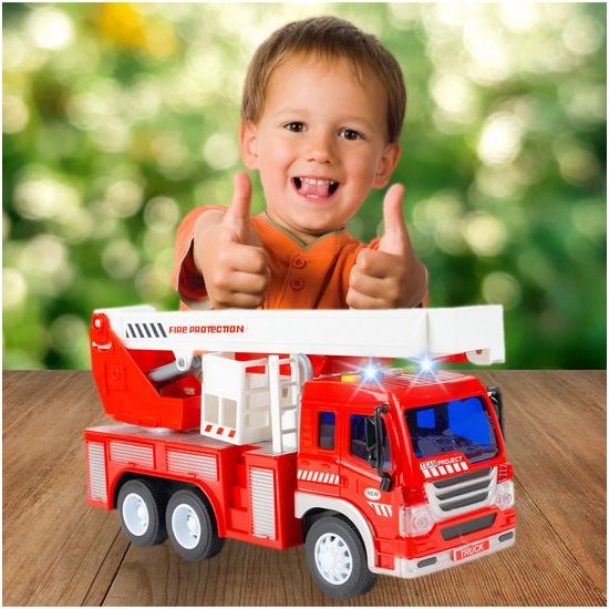 Dětské požární auto se světly a zvuky City Service 1:16