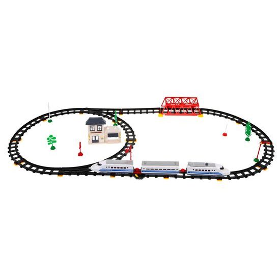 Vláčkodráha na baterie s příslušenstvím 56 dílků Autorun Express
