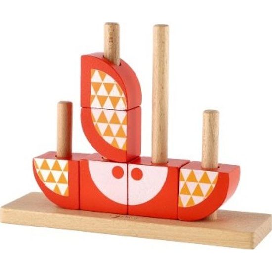 Dřevěná skládanka Liška 19ks