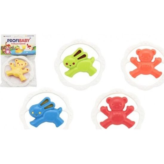 Chrastítko Medvěd/Zajíc - mix 4 barvy