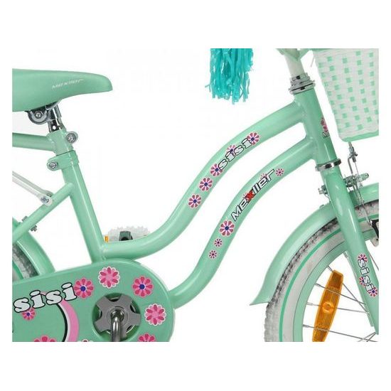 Mexller dětské kolo SISI 16" s vodící tyčí mintová 2022