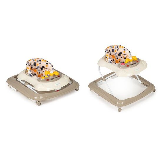 Ecotoys dětské vzdělávací chodítko hnědé