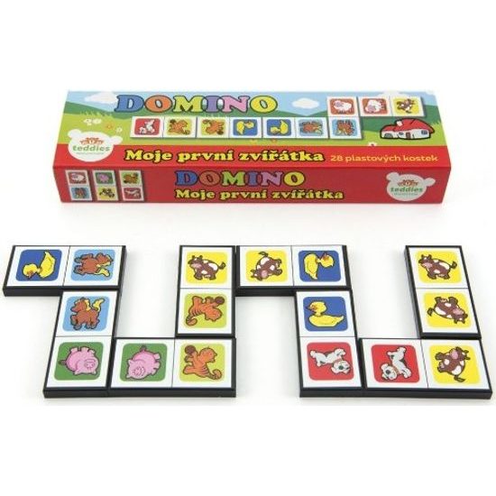 Domino - Moje první zvířátka 28ks - společenská hra