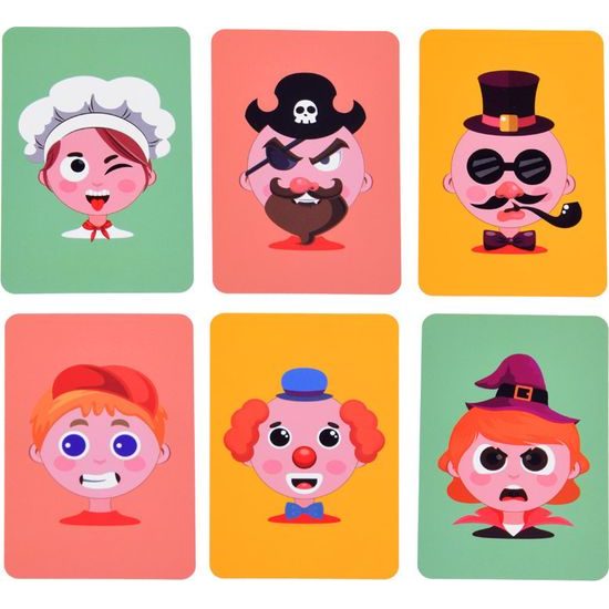 Magnetické puzzle veselé tváře 55 ks