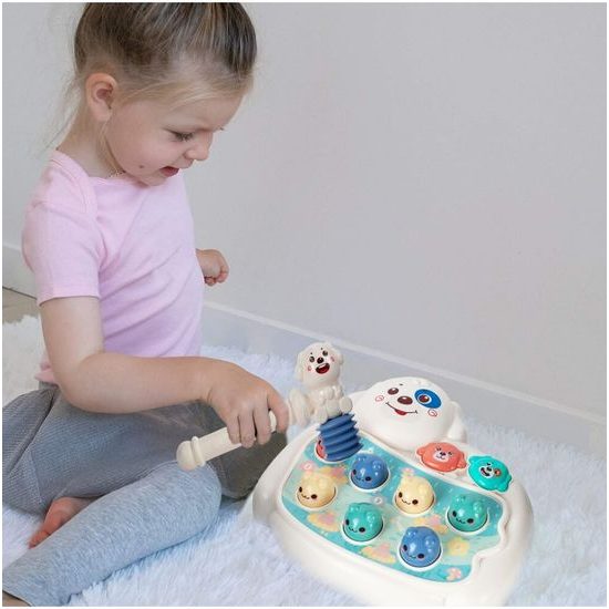 Interaktivní zatloukání míčků pro nejmenší Hamster Game