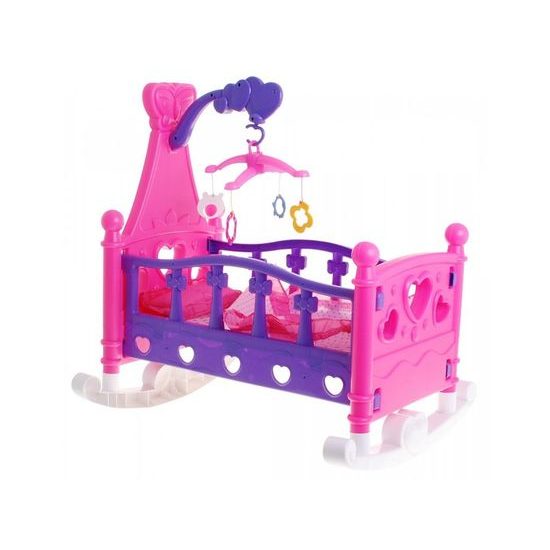 Postýlka pro panenku 2v1 Mammy Baby s kolotočem