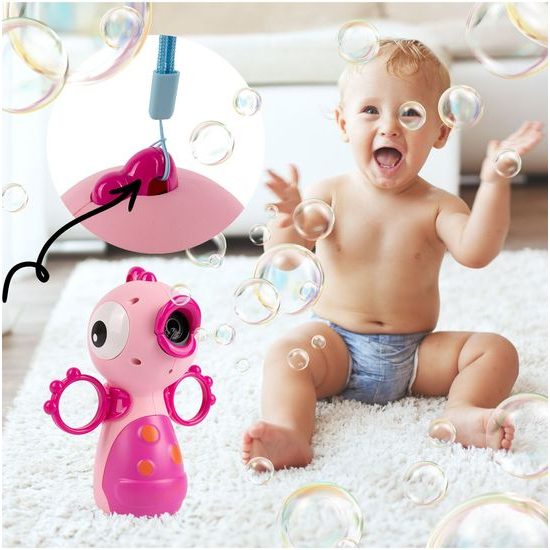 Bublifuk na baterie Růžový ptáček