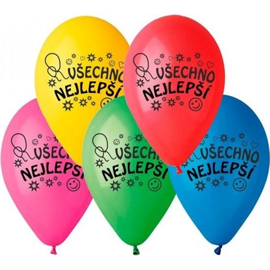 Balonek /Balonky - Všechno nejlepší 10ks
