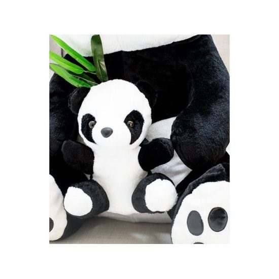 Plyšový medvěd Panda 100 cm s miminkem