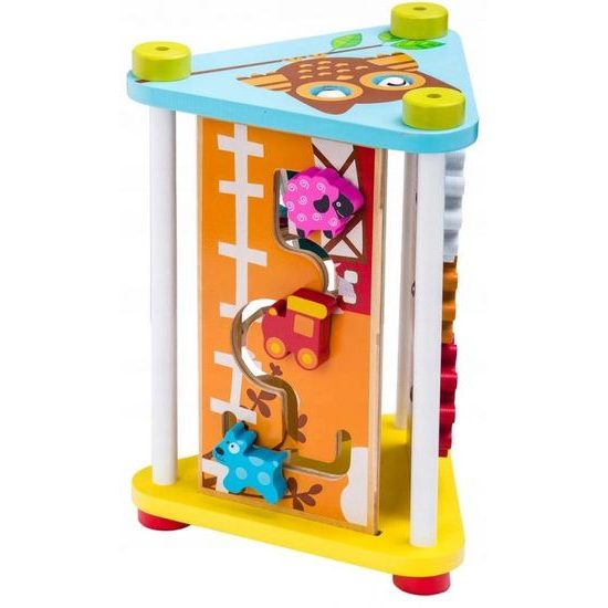 Ecotoys dřevěná edukační hračka 5v1 Sovička