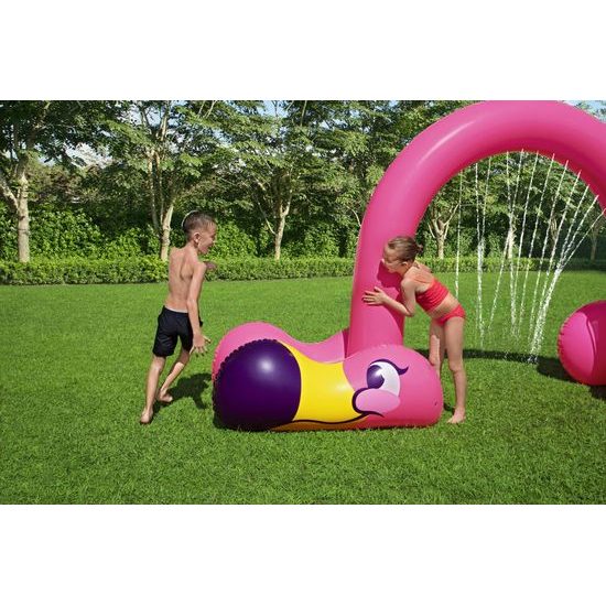 Nafukovací branka s rozprašovači, Plameňák