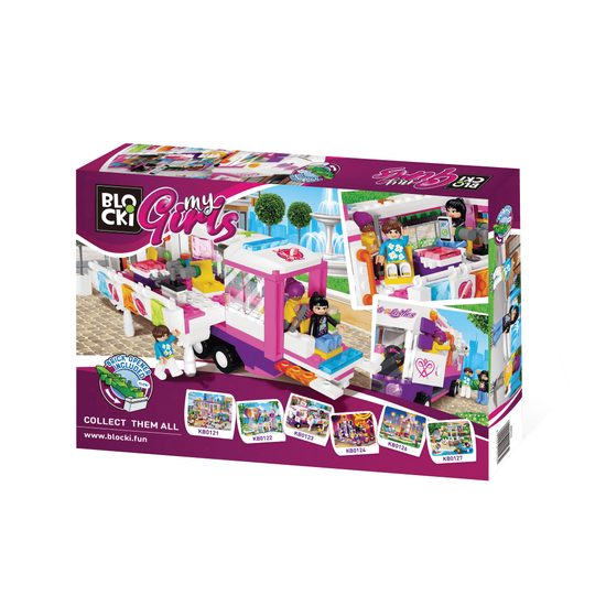 Blocki MyGirls stavebnice pojízdný salón krásy 375 dílků