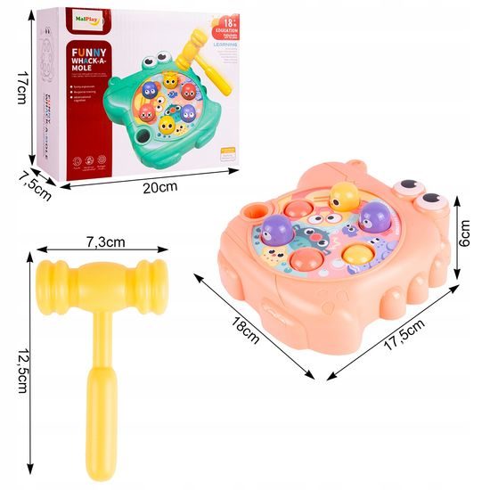 Zatloukání míčků pro nejmenší Funny Hole - růžová