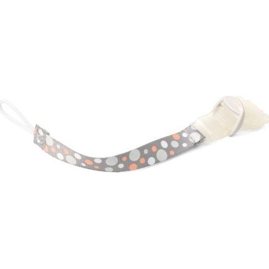BabyOno Pásek na dudlík s klipsou - mix barev