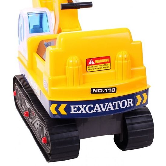 Dětské odrážedlo pásový bagr King Kong s helmou