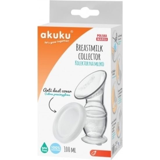 Ruční odsávačka mléka kolektor Akuku 100ml silikonový