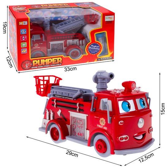 Majlo Toys hasičské auto s bublifukom a melódiami Bubble Pumper