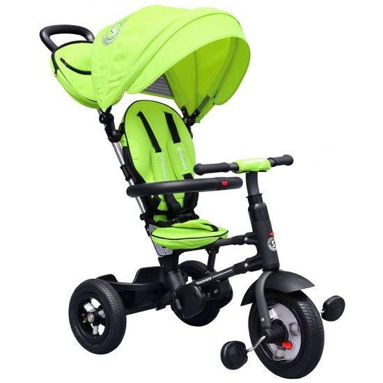 Majlo Toys dětská tříkolka Discovery 380 nafukovacími koly zelená