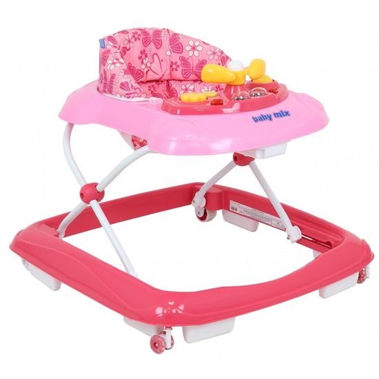Baby Mix dětské vzdělávací chodítko růžové