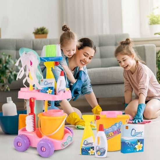 Dětský úklidový vozík s příslušenstvím Little Helper