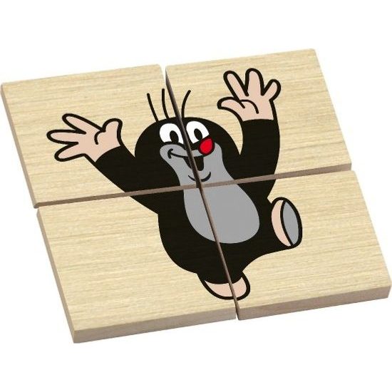 Oboustranná skládanka Krtek