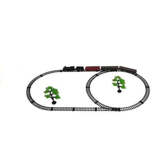 Vláčkodráha na baterie s kouřovými a světelnými efekty Rail King