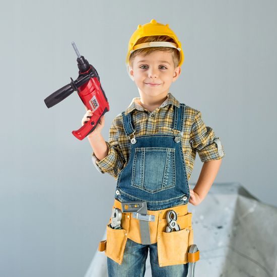 Dětská příklepová vrtačka na baterie s příslušenstvími Engineer Drill