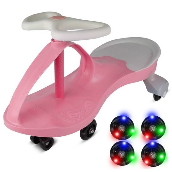 Gravitační odrážedlo se svítícími koly Spinner růžové