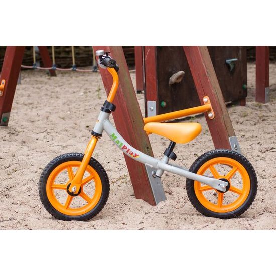 Dětské odrážedlo Nolan 12" šedo-oranžové