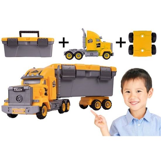 Šroubovací autíčko s kufříkem a 3 autíčky Engineering Control