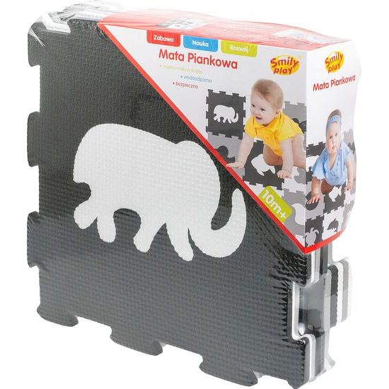 SMILY PLAY Dětské pěnové puzzle, podložka Zvířátka