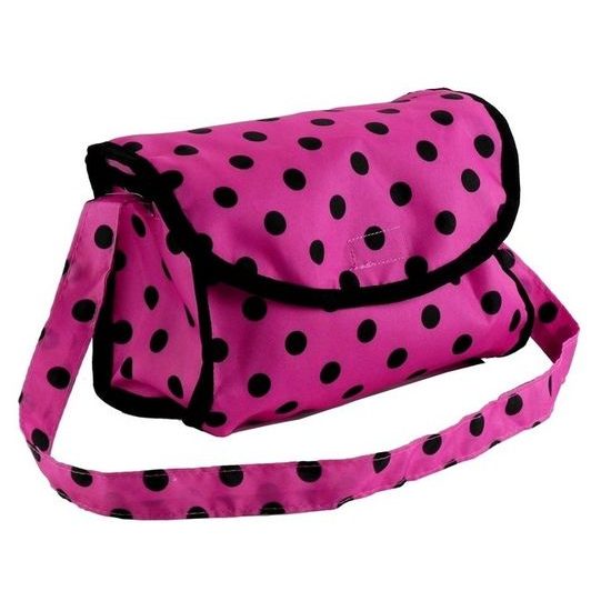 Alice kočárek pro panenky 9346 kombinovaný růžový s puntíkama