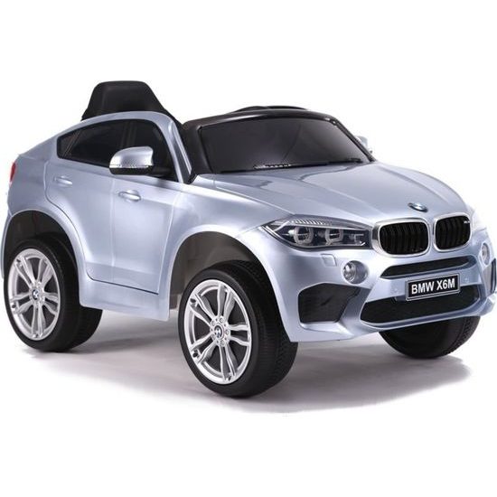 Elektrické auto BMW X6 lakovaná Stříbrná