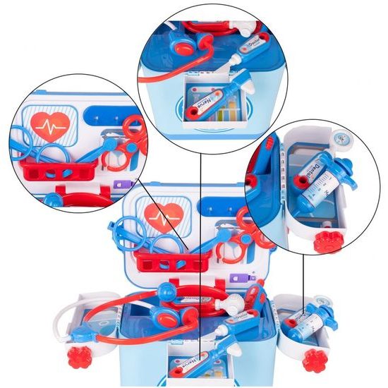 Dětský lékařský kufřík s příslušenstvím na baterie Family Doctor