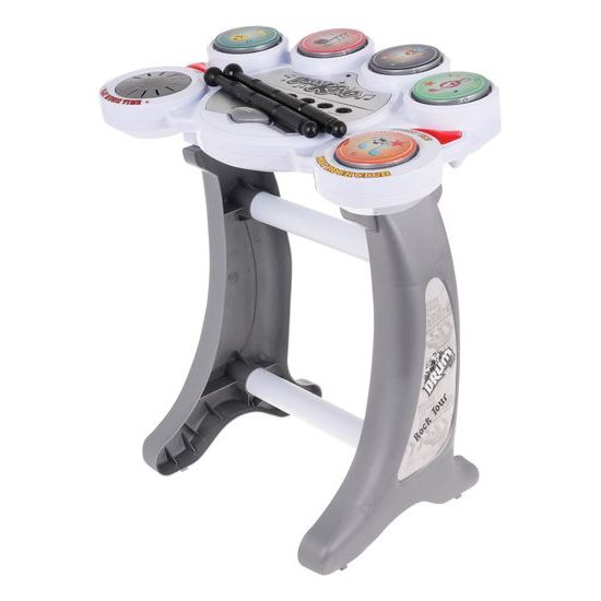 Detské elektronické bicie so 6 bubienkami a stoličkou Drum King