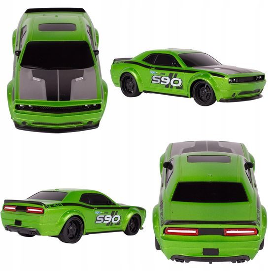 Závodní auto na dálkové ovládání Speed King S90 zelené 1:24
