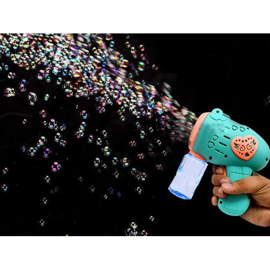 Bublifuk pistole na baterie Color Bubble - modrá