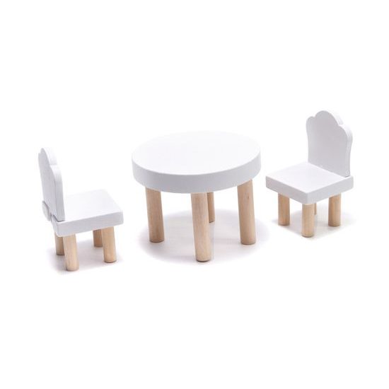 Dřevěný 2 patrový domeček pro panenky s LED osvětlením rezidence Grace