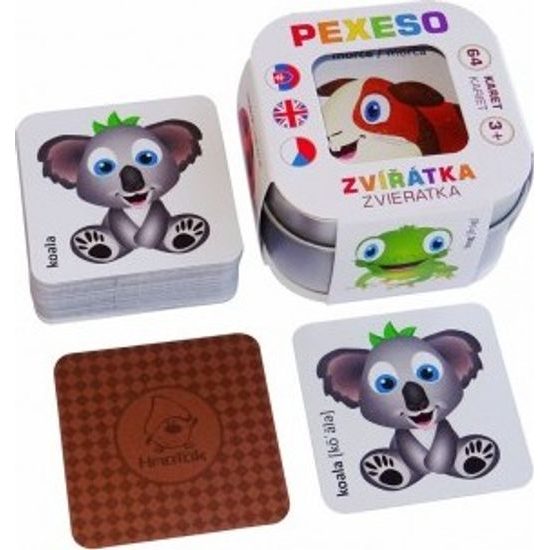 Pexeso Zvířátka 64 karet
