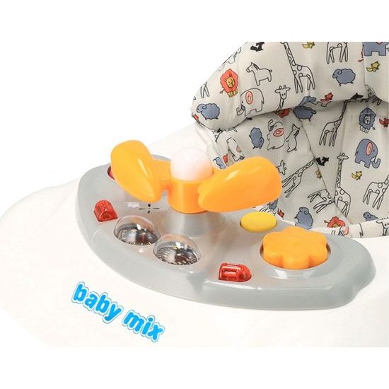 Baby Mix dětské vzdělávací chodítko šedé