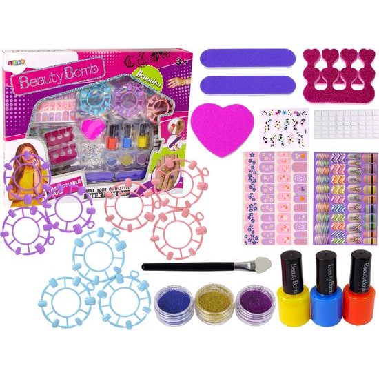 Velká dětská sada na lakování nehtů