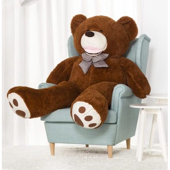 Plyšový medvěd Maty 160 cm hnědý