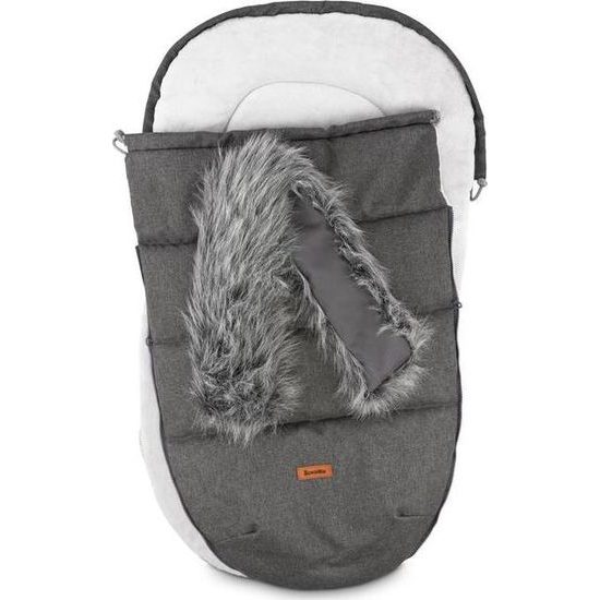 Sensillo Zimní fusak do kočárku Indiana grafitový