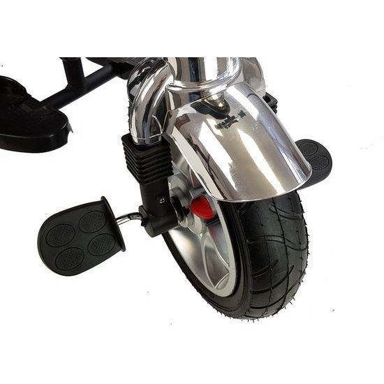 Majlo Toys multifunkční tříkolka s nafukovacími koly PRO500 černá